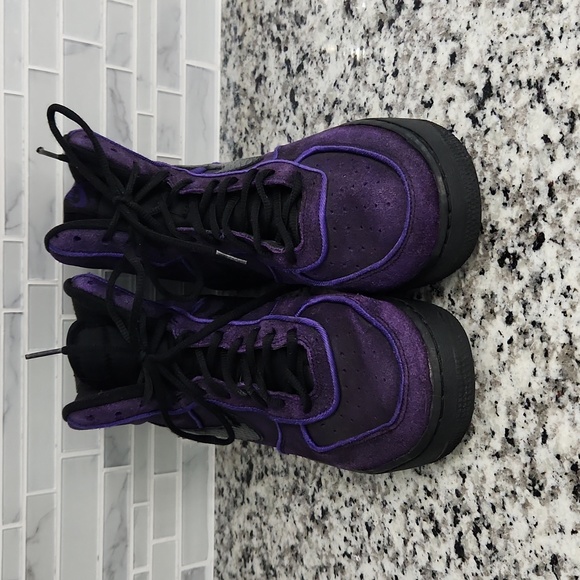 Mens Purple & Black Nike Air Force 1 High Kobe Bryant Sneakers sz 9 - 315121-017 - Picture 2 of 6